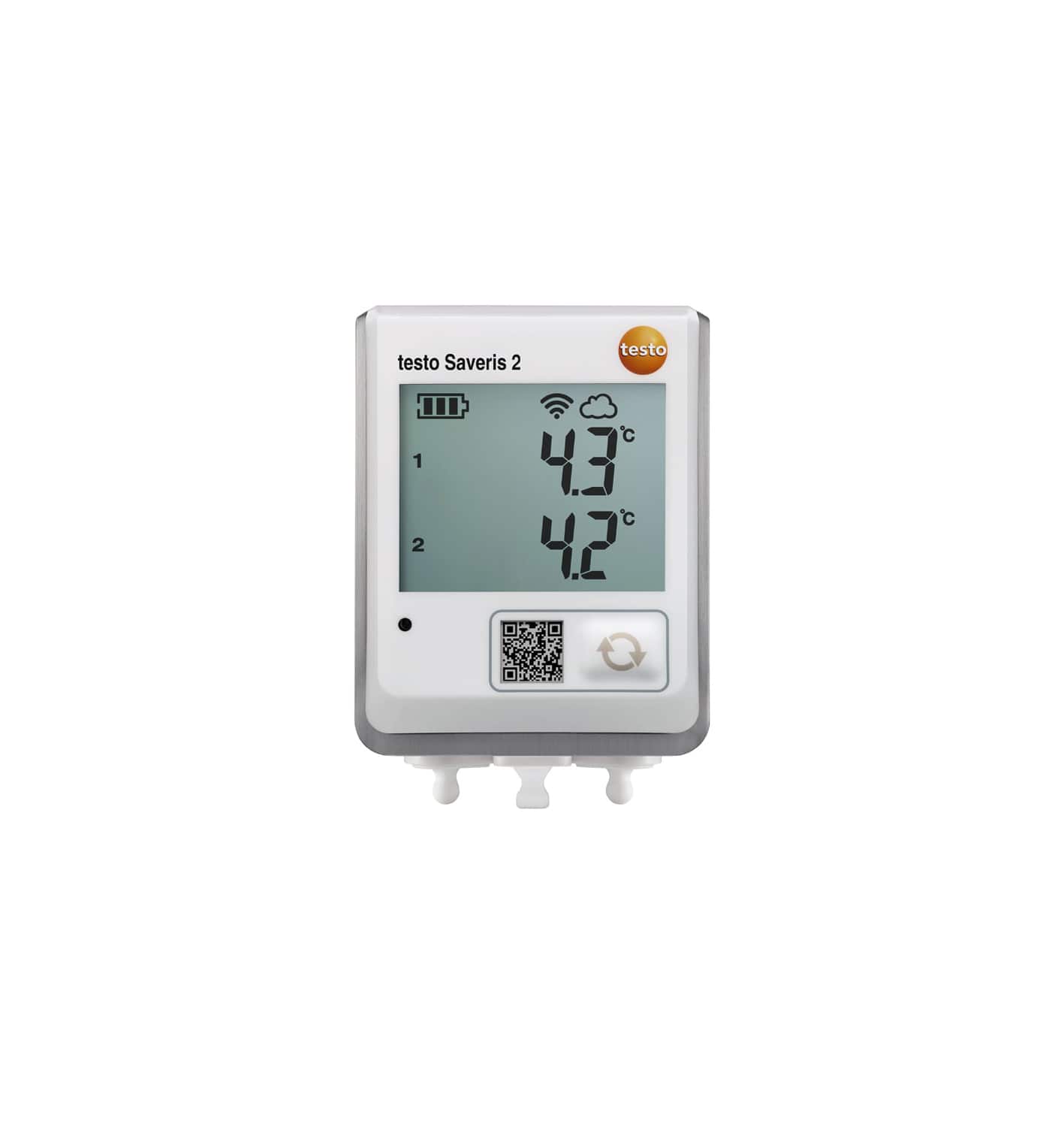 testo Saveris 2-T2 - WiFi data logger with display and 2 connections for NTC temperature probes